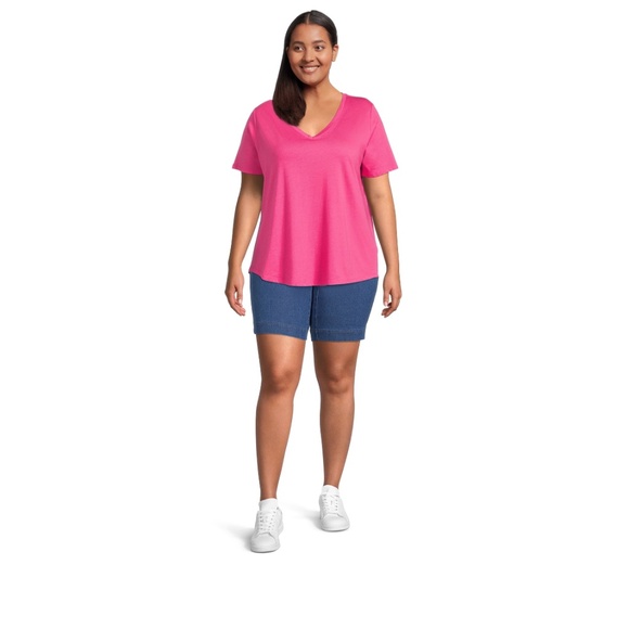 Just My Size Women’s Plus Size Medium Stonewash 2 Pocket Shorts Size 2X … - Picture 3 of 8